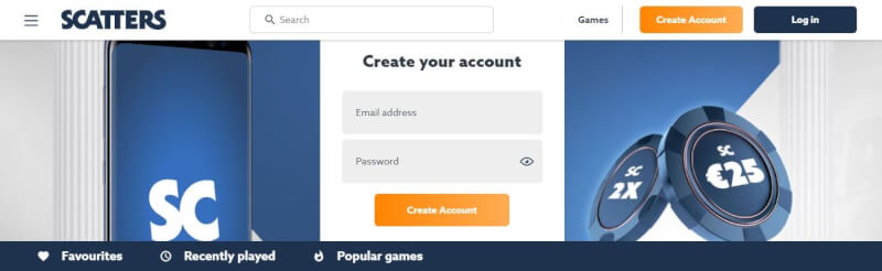 scatters casino website offers casino games, ilk depozit əlavə və yeni oyunçular üçün təkliflər-loqosu